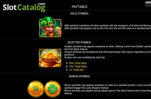 Скрин5. Leprechaun's Coins слот