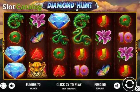 Скрин2. Diamond Hunt слот