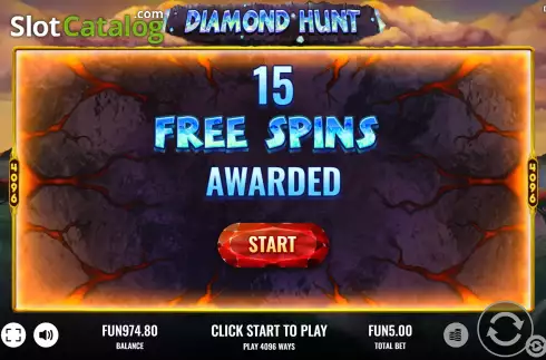 Скрин6. Diamond Hunt слот
