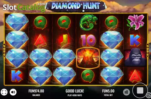 Скрин5. Diamond Hunt слот