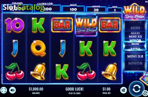Скрин2. Wild Spin Deluxe слот