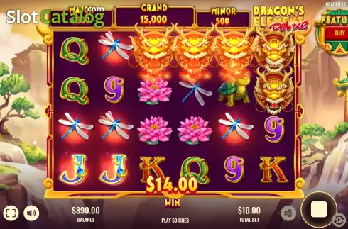 Скрин3. Dragon's Element Deluxe слот