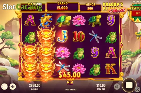 Скрин6. Dragon's Element Deluxe слот