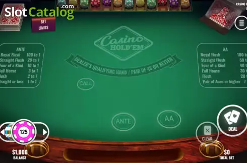 Скрин2. Casino Hold'Em (Platipus) слот
