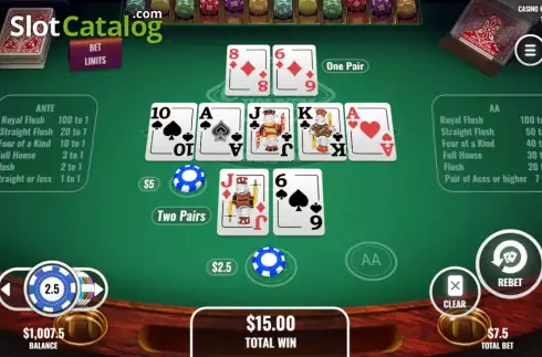 Скрин3. Casino Hold'Em (Platipus) слот