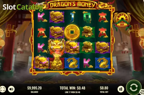 Скрин3. Dragon's Money слот