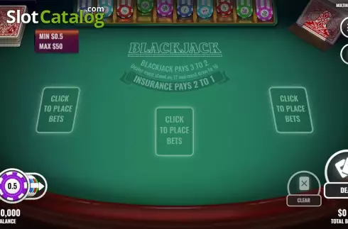 Скрин2. Multihand Blackjack (Platipus) слот