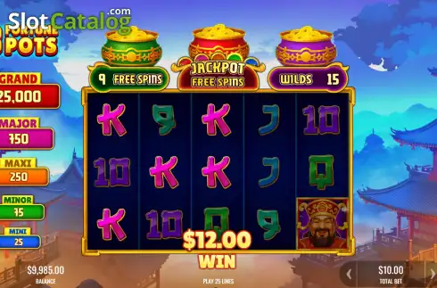 Скрин3. 3 Fortune Pots слот
