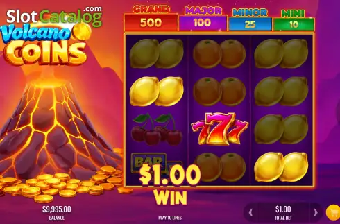Скрин3. Volcano Coins слот