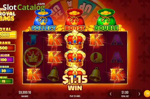 Скрин3. 3 Royal Bags Super слот