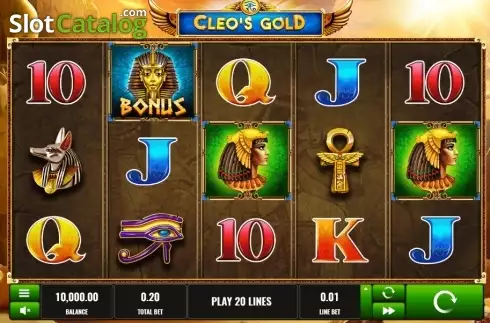 Скрин2. Cleo's Gold слот