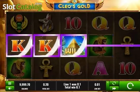 Скрин3. Cleo's Gold слот