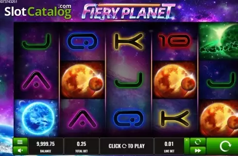 Скрин2. Fiery Planet слот
