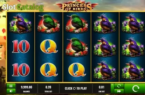 Скрин2. Princess of Birds слот