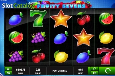 Скрин2. Fruity Sevens (Platipus) слот