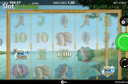 Скрин3. Botticelli Treasure слот