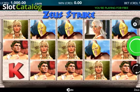 Скрин2. Zeus Strike слот