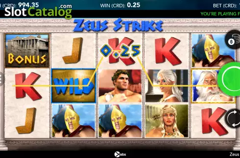 Скрин4. Zeus Strike слот