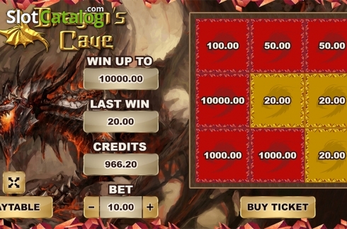 Скрин4. Dragons Cave (PlayPearls) слот
