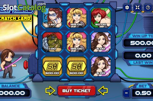 Скрин2. Space Hunters Scratch Card слот