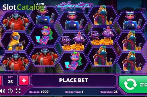 Скрин2. Cyber Catz слот