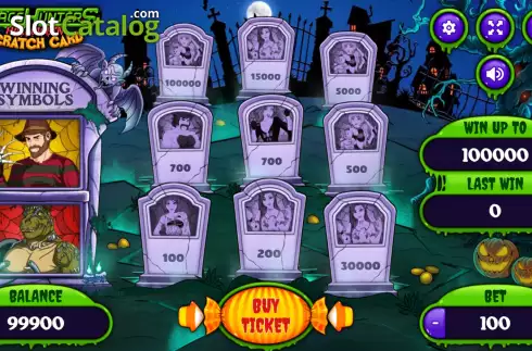 Скрин2. Space Hunters Halloween Scratch Card слот