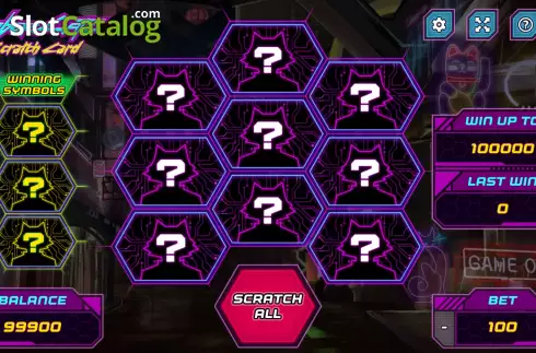 Скрин3. Cyber Catz Scratch Card слот