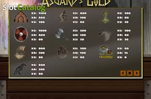 Скрин4. Asgards Gold слот