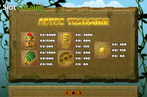 Скрин4. Aztec Treasure (PlayPearls) слот