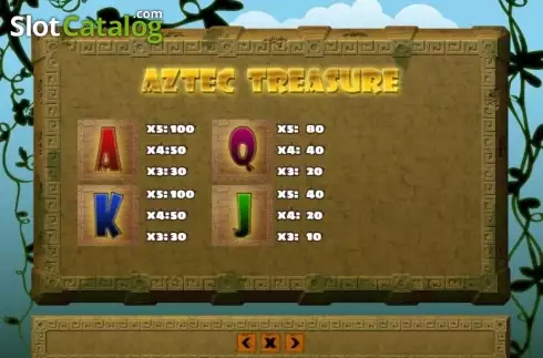 Скрин5. Aztec Treasure (PlayPearls) слот