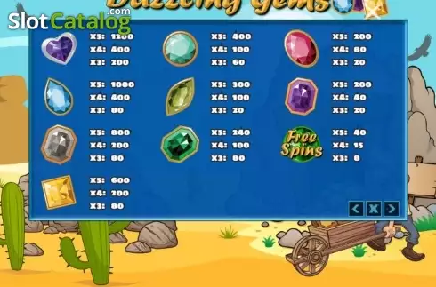 Скрин4. Dazzling Gems слот