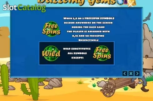 Скрин6. Dazzling Gems слот