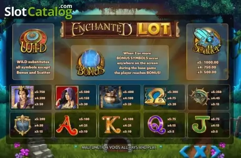 Скрин4. Enchanted Lot слот