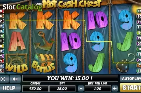 Скрин3. Hot Cash Chest слот