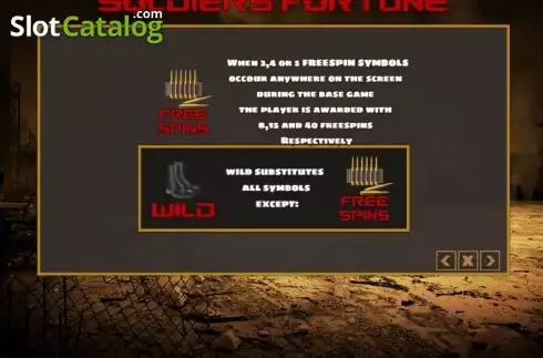 Скрин6. Soldiers Fortune слот