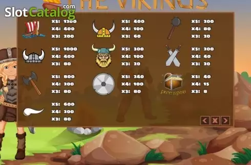 Скрин4. The Vikings (PlayPearls) слот