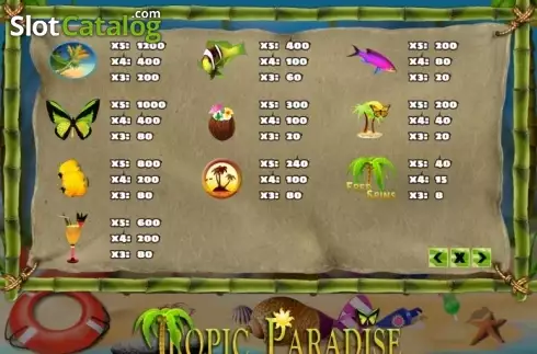 Скрин4. Tropic Paradise слот