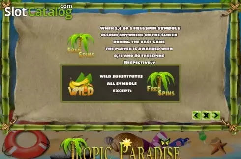 Скрин6. Tropic Paradise слот