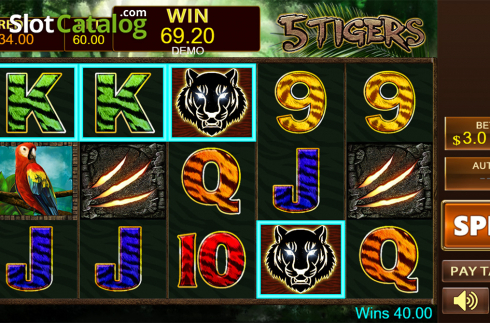 Скрин5. 5 Tigers слот