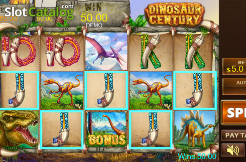 Скрин3. Dinosaur Century слот