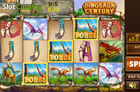 Скрин4. Dinosaur Century слот