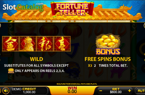 Скрин7. Fortune Teller (PlayStar) слот