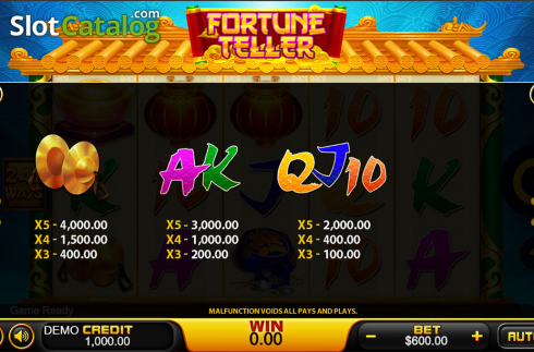 Скрин9. Fortune Teller (PlayStar) слот