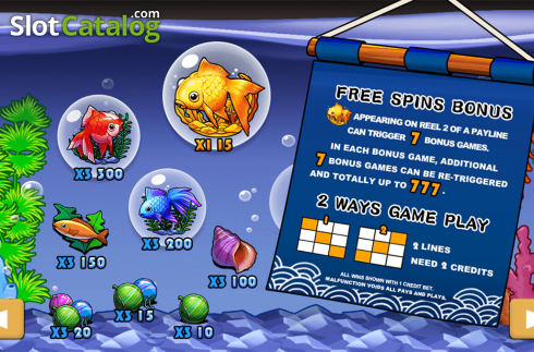 Скрин7. Gold Fishing слот