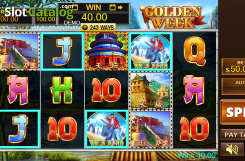 Скрин3. Golden Week (PlayStar) слот