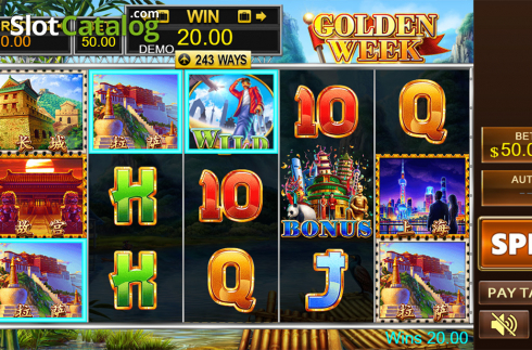 Скрин5. Golden Week (PlayStar) слот