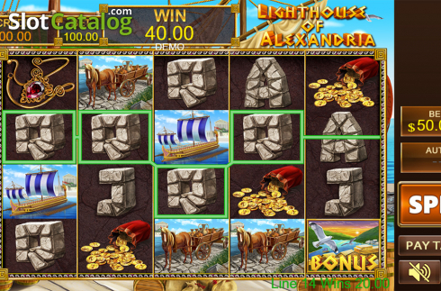 Скрин6. Lighthouse of Alexandria слот