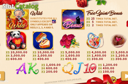 Скрин7. Love (PlayStar) слот