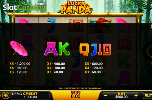 Скрин9. Lucky Panda (PlayStar) слот