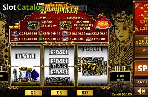 Скрин2. Lucky Poker (PlayStar) слот